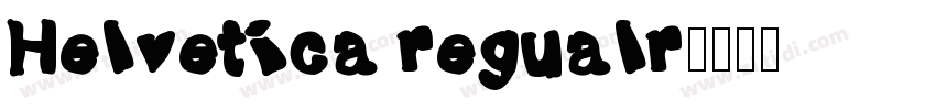 Helvetica regualr字体转换
